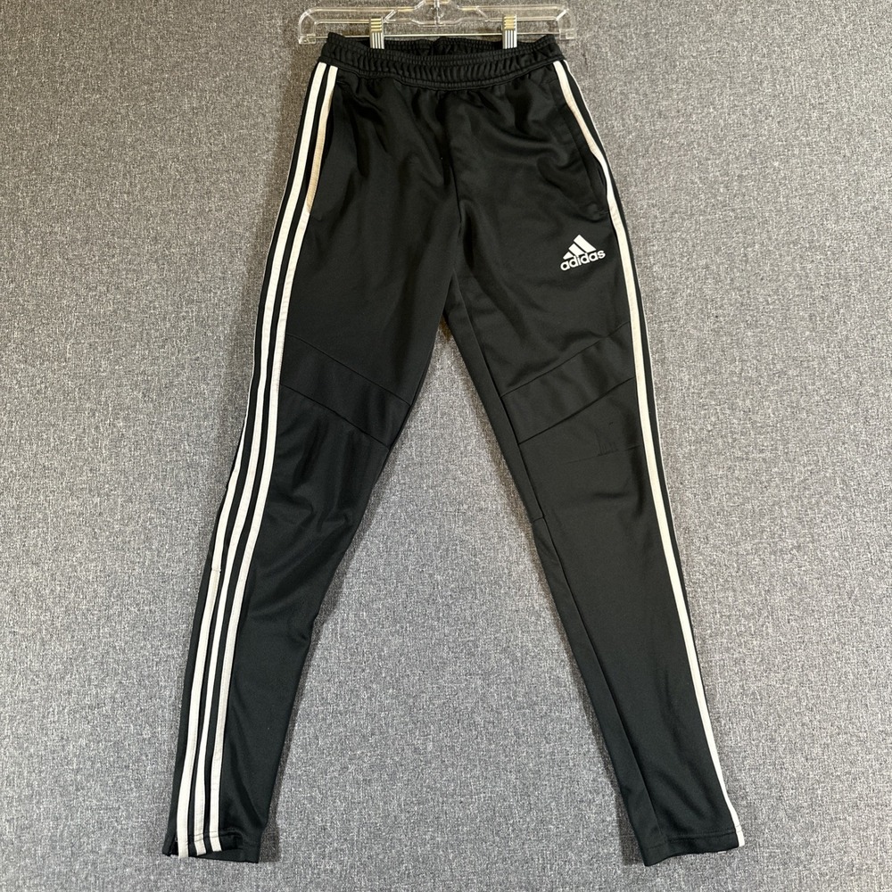 Adidas Tiro Track Pants XS Black White 3 Stripe Slim‎ Soccer Joggers Sporty Y2K